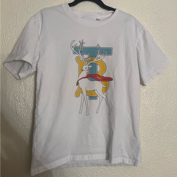 Burberry prorsum vintage Classic White T-Shirt woman’s size XS oversized fit - Picture 1 of 7